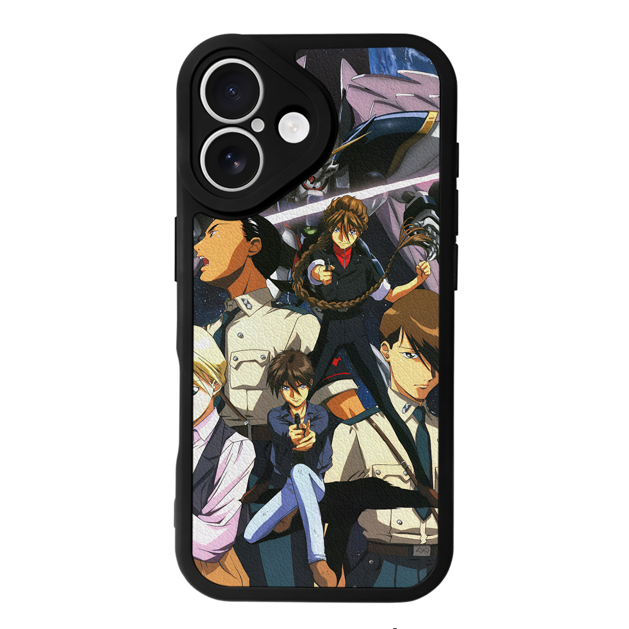 （画像用） 機動戦士ガンダム Mobile Suit Gundam 【iPhone 16シリーズ対応】シリコンスマホケース（レザー調） 材質：シリコン